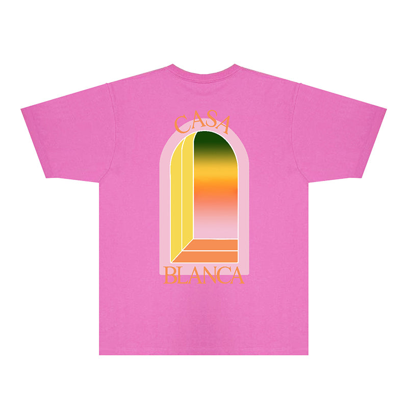 Casablanca T Shirts Fashion Print Street