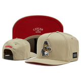 Trendy flat brimmed hat cartoon