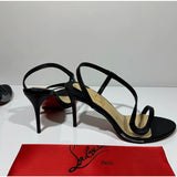 Louboutin-style red bottom shoes exportcl red bottom high heels socialite style elegant one-strap sandals socialite elegantsexy snake-shaped open-toe women's shoes