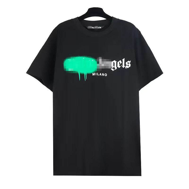 Palm Angels T Shirts Letter Print Short-Sleeve T-shirt Men 'S Half Sleeve