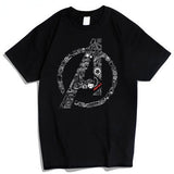 Marvel T Shirt T-shirt Cotton Short Sleeve Thor Iron Man