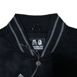 Bathing Ape jacket autumn and winter ape man letter embroidered patch leather sleeve baseball cotton jacket cotton coat