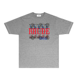 Rhude T Shirts Printed Trendy Pure Cotton