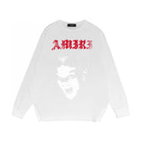 Amiri Long Sleeved Shirt Printed Trendy Pure Cotton