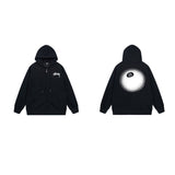 Stussy Hoodie Zip-Up Cardigan Fleece Hooded Sweater