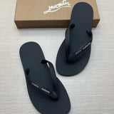 Louboutin-style red bottom shoes european station clbest selling red bottom summerflats rubber flip-flops casual beach sandals outdoor men's shoes