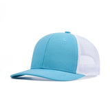 Trendy flat brimmed hat summer mesh breathable