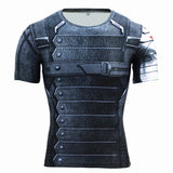 Marvel T Shirt Marvel Short-Sleeved T-shirt Men's Fitness