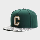 Trendy flat brimmed hatletterc spring summer sun hat