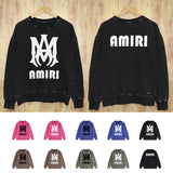 Amiri Distressed Sweatshirt Printed Trendy Pure Cotton