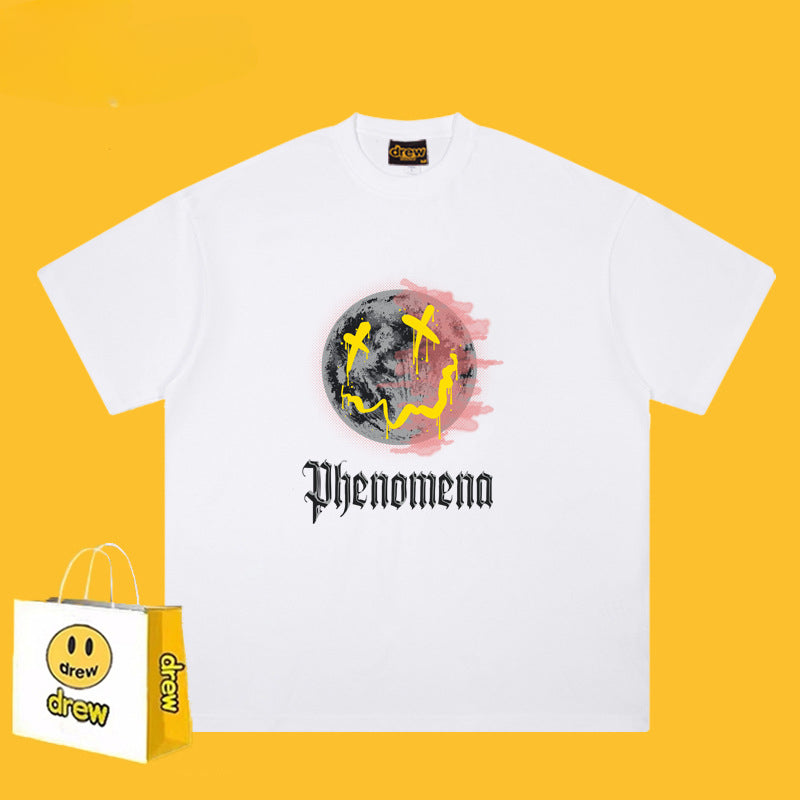 Drew T Shirts Cotton Short Sleeve Loose Men's Short Sleeve