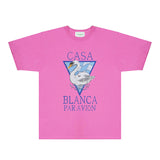 Casablanca T Shirts Fashion Print Street