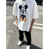 Mens Vintage T-Shirts VINTAGE Old Printed Crew Neck Short Sleeve T-Shirt