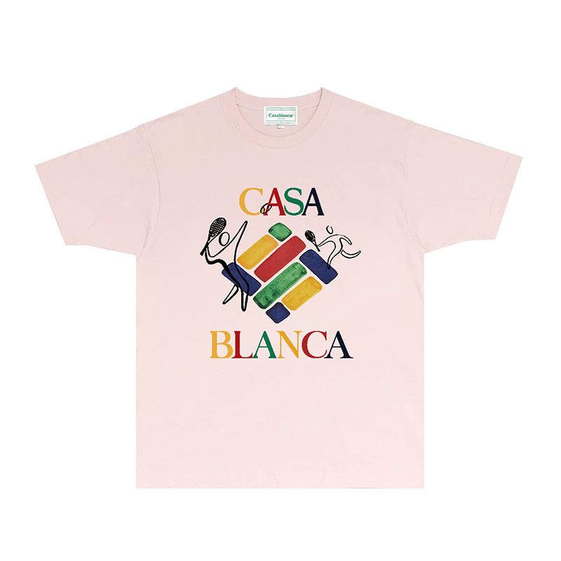Casablanca T Shirts Fashion Print Street