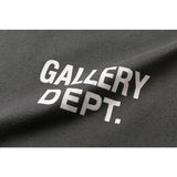 Gallery Dept T Shitrs Vintage Letter Print round Neck Long Sleeve T-shirt