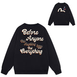 Evisu Sweatshirts Casual Loose Unisex Sweatshirts