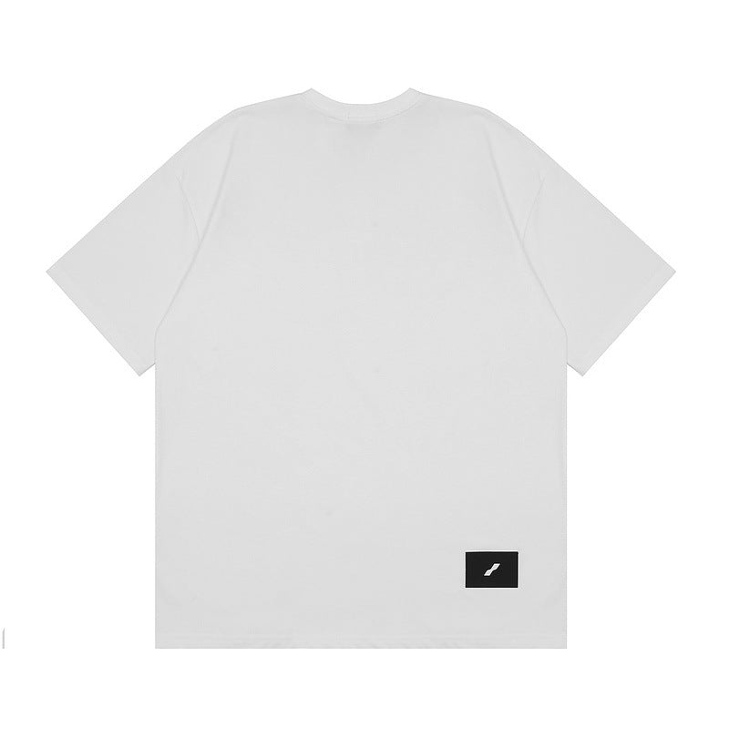 We11 Done T Shirts We11done Letter Printed Small Square Short Sleeve