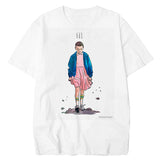 Stranger Things T Shirt Stranger Summer Cartoon Print Loose T-shirt Men and Women