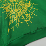 Sp5der Hoodie Cobweb Puff Print Pure Cotton