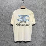 Amiri t shirts earth letter printing short sleeve