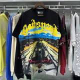 Godspeed T Shirts Knight Rose Print Cotton Casual Short Sleeve Men and Women