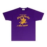Rhude T Shirts Printed Trendy Pure Cotton