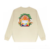 Casablanca Long sleeve T-shirt Letter Painted Print Loose