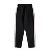 Palm Angels Sweatshirts Suit Striped Color Matching Sports Suit Loose Casual Suit