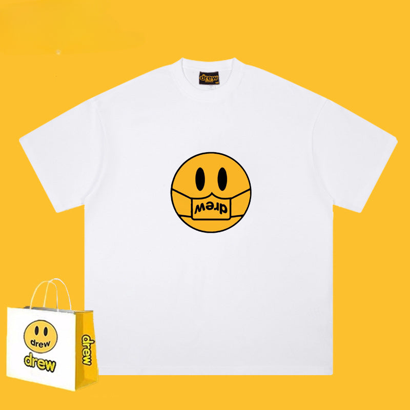 Drew T Shirts Heavy T-shirt High Street Loose Short Sleeve