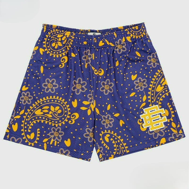 Eric Emanuel EE Shorts Camouflage Cashew Flower Casual Mesh Shorts