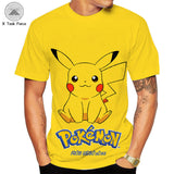 Men and Women Pokemon Pikachu T Shirt Pokemon Pikachu 3D Digital