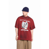 ERD T Shirts Loose Short Sleeve Vintage