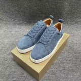Louboutin-style red bottom shoes european station cl electric embroidery rivets red bottom sneakers easiest for matchtrendycouple style casual shoes guangdong