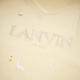 Gallery Dept T-Shirt Joint Letter Embroidery Hand Painted Ink Splashing Short Sleeve T-Shirt