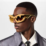 Trendy punk glasses special-shaped epoxy y2k