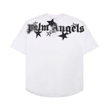 Palm Angels T Shirts Letter Print Short-Sleeve T-shirt Men's Loose Half Sleeve