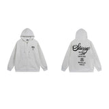 Stussy Hoodie Zip-Up Cardigan Fleece Hooded Sweater