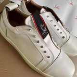 Louboutin-style red bottom shoes european station cl rivet shoes casual sneakers sneakers fashioneasiest for match loafers genuine leather shoes
