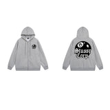 Stussy Hoodie Zip-Up Cardigan Fleece Hooded Sweater