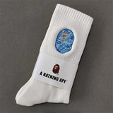 Bape Socks Male Female Medium Tall Tube