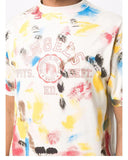 Palm Angels T Shirts Palm Angels Splash Ink Letter Print Short-Sleeve T-shirt