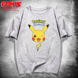 Men and Women Pokemon Pikachu T Shirt Pikachu Short Sleeve T-shirt