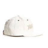 Trendy flat brimmed hat leather brooklynletter