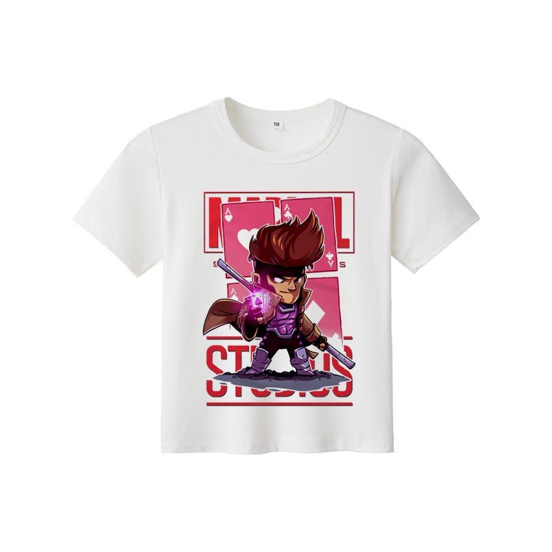 Marvel T Shirt Short Sleeve Avengers T-shirt Iron Man Short Sleeve