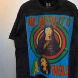 SAINT MICHAEL Vintage T Shirt Direct Spray Washing Water Old Short Sleeve