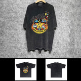 Amiri washed t-shirt cartoon starfish printing short sleeve
