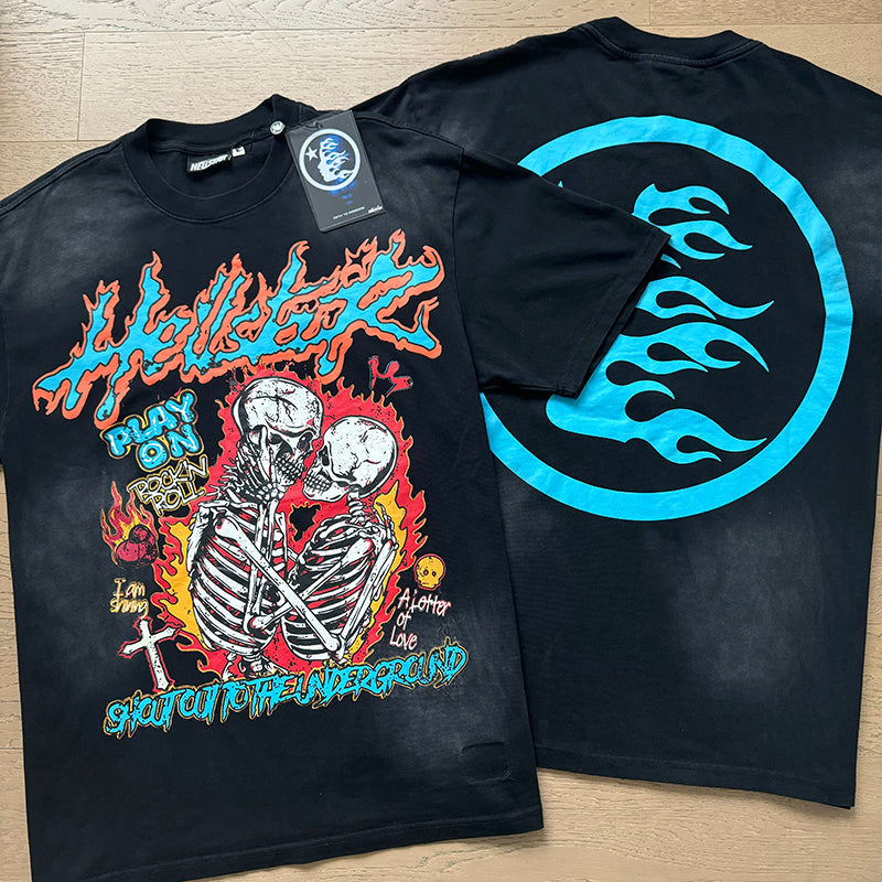 HS T Shirts Washed Aging Process