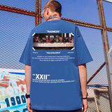 Caravaggio T-Shirts Men's plus Size Hip Hop Loose Short Sleeve Cotton T-shirt