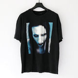 Marilyn Manson T Shirt Marilyn Manson Vintage Loose Distressed T-shirt