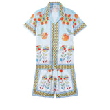 Casablanca Shirt Printed Cardigan Short Sleeve Shirt